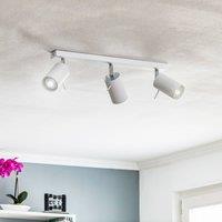 SOLLUX LIGHTING Downlight Round, white, 3-bulb linear