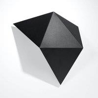 SOLLUX LIGHTING Shield wall lamp in angular shape, black