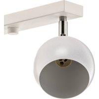 SOLLUX LIGHTING Flame ceiling spotlight, white, 4-bulb long