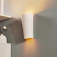 SOLLUX LIGHTING Ice up and down wall light in white ceramic