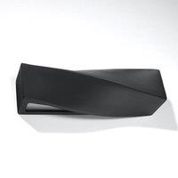 SOLLUX LIGHTING Turn wall light in ceramic, up/down, black