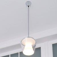 Serien Lighting LED designer hanging light Annex with glass shade