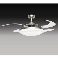 Beacon Lighting Beacon fan with light Fanaway Evo 2, matt chrome, quiet