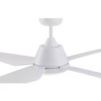 Beacon Lighting Beacon LED ceiling fan Aria white silent 122 cm