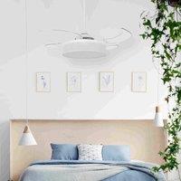 Beacon Lighting Beacon ceiling fan light Fanaway Fraser white/clear quiet