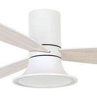 Beacon Lighting Beacon ceiling fan with light Flusso white 132 cm quiet