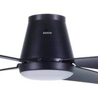 Beacon Lighting Beacon LED ceiling fan Aria CTC, black, 122 cm, quiet