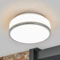 Searchlight Flush IP44 ceiling light, 28cm, chrome