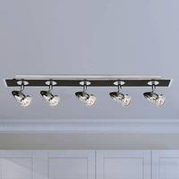 Searchlight Five-bulb ceiling spotlight Latisa