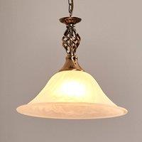 Searchlight Antique brass hanging light Cameroon, one-bulb