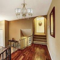 Searchlight Silhouette hanging light with five bulbs