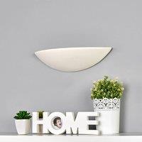 Searchlight Pale plaster wall light, paintable