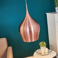 Searchlight Vibrant pendant light, 26 cm, metallic pink