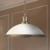 Searchlight Glass Bistro hanging light in shimmering gold