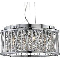 Searchlight Elise hanging light with crystal drops