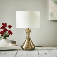 Searchlight Touch 2750 table lamp, antique brass