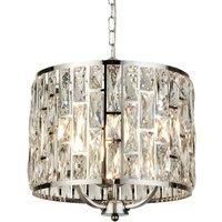Searchlight Bijou hanging light lampshade with crystals 38cm