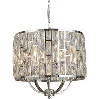 Searchlight Bijou hanging light crystal glass lampshade 44cm