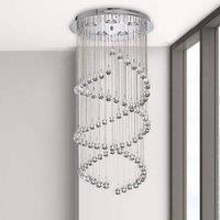 Searchlight Hallway hanging light glass crystal elements 80 cm