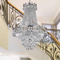 Searchlight Versailles crystal chandelier chrome 55 cm