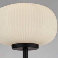 Searchlight Lumina floor lamp, glass lampshade