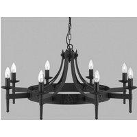 Searchlight Cartwheel II chandelier, 8-bulb