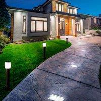 Searchlight LED deck light Walkover, IP68 15x15cm