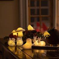 Sirius Ellen Owl LED decorative light made of wax, set of 2