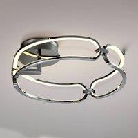 Schuller Valencia Colette LED ceiling light, three-bulb, chrome