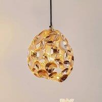 Schuller Valencia Narisa LED pendant light 18 cm rose gold/brown