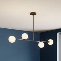 SIGMA Gama 4 pendant light, 4-bulb, black