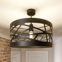 SIGMA Ceiling lamp module Frez patterned shade 39cm black