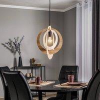 SIGMA Glam pendant light with circular lampshade