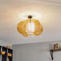 SIGMA Ceiling light Modern C M with wooden slats 50 cm
