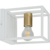 Euluna Aramis wall light, 1-bulb, white/gold