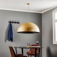 SIGMA Fera pendant light, gold/black speckled, 90cm