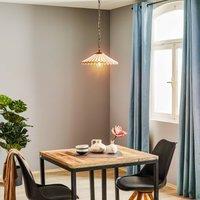 ONLI Rosina pendant light, 1-bulb, light pink/bronze