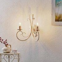 ONLI Pompei wall light, 2-bulb, antique white