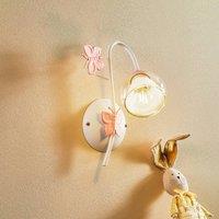 ONLI Butterfly wall light in white and rose