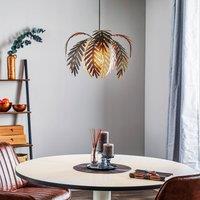 ONLI Dubai pendant light, palm tree design, 46 cm, bronze