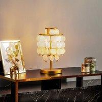 ONLI Ruben table lamp with mother-of-pearl discs