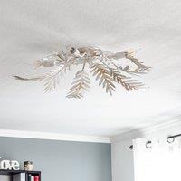 ONLI Felce ceiling lamp in fern design, ivory, 70 x 70 cm