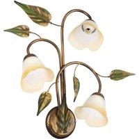 ONLI Miranda wall light, 3-bulb, bronze