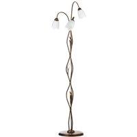 ONLI Sonia Florentine floor lamp, 3-bulb bronze
