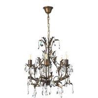 ONLI Botte metal chandelier, 5-bulb, bronze