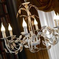 ONLI Chandelier Collana metal 6-bulb ivory