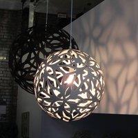 david trubridge Floral hanging light 40cm black