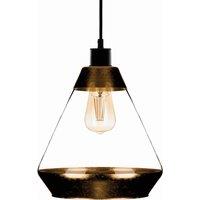 Euluna Lonceng pendant light in glass, gold finish