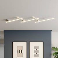 Trio Lighting Indira swivelling LED ceiling lamp, nickel dimmable