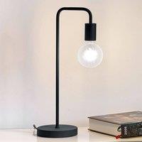 Trio Lighting Diallo table lamp, no lampshade, matt black